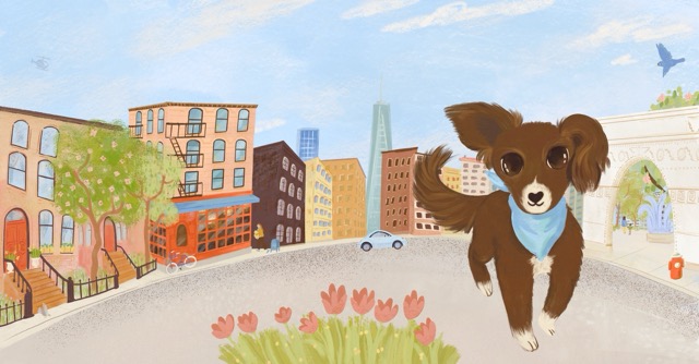 Illustration from Small Dog, Big City